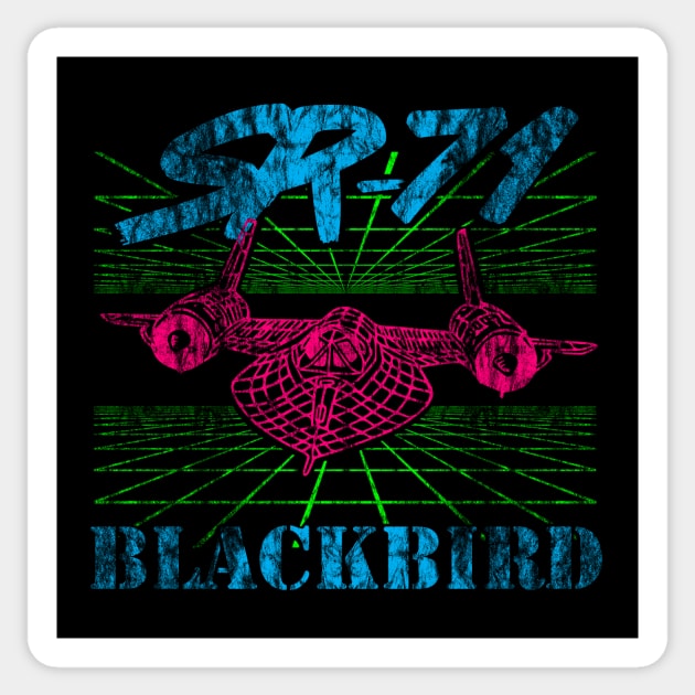 SR-71 Blackbird Sticker by Doc Multiverse Designs